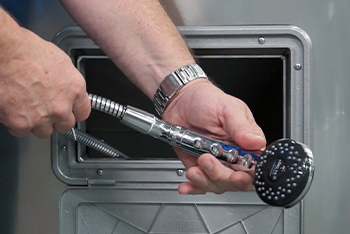 Airstream Basecamp Shower Head Passthrough