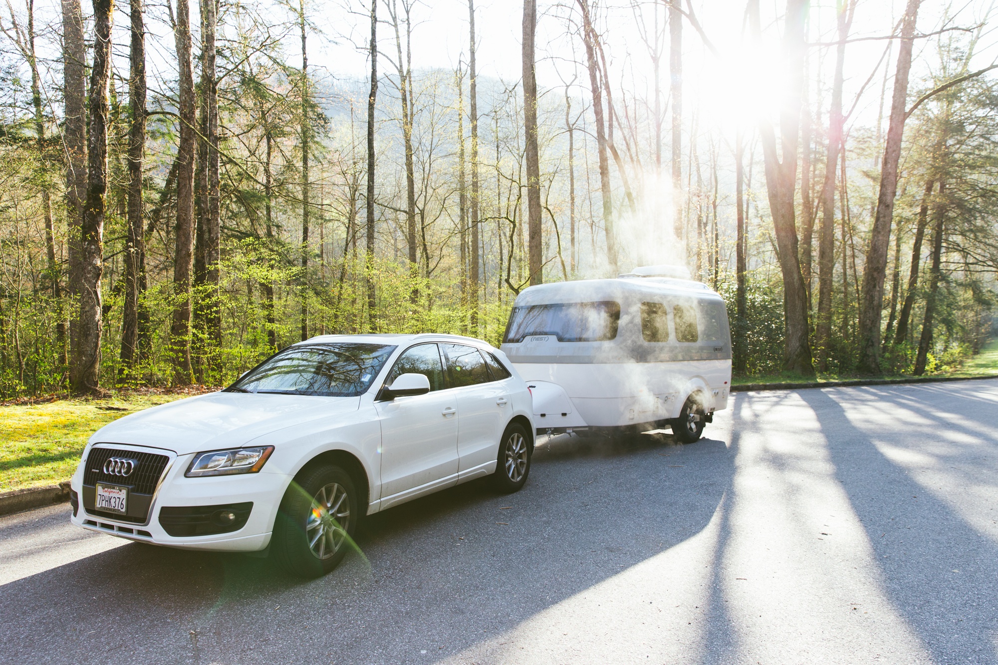 Laura Austin outside of Nest on Endless Caravan