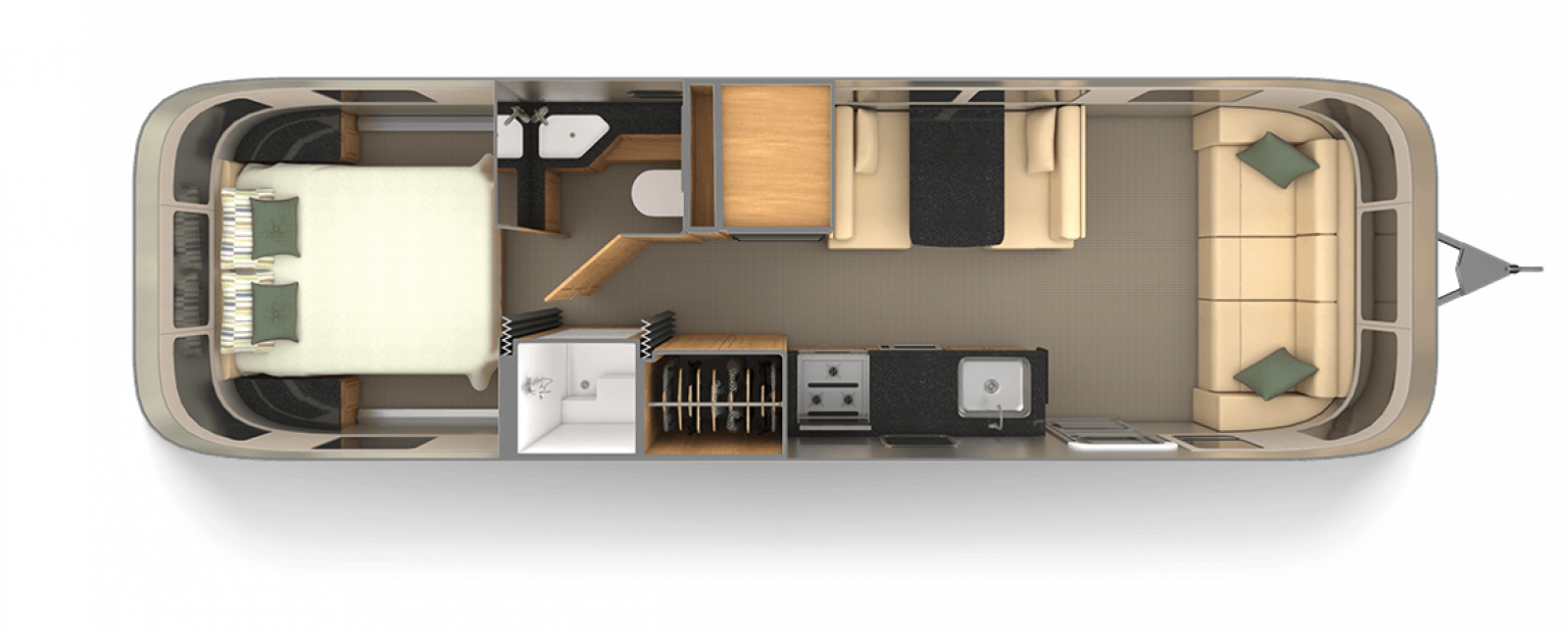 Classic 30RB Floor Plan Travel Trailers Airstream