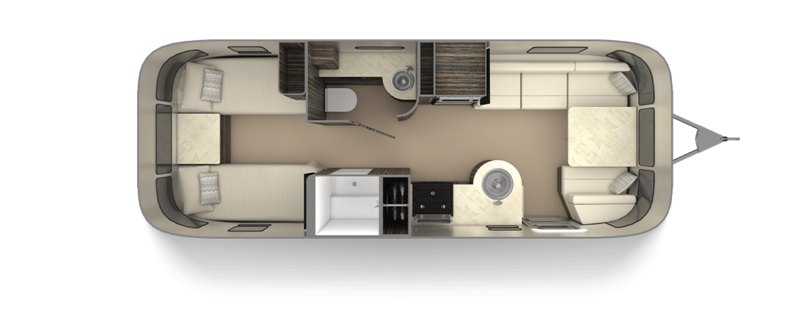 International Signature 25RB Twin Floor Plan Travel