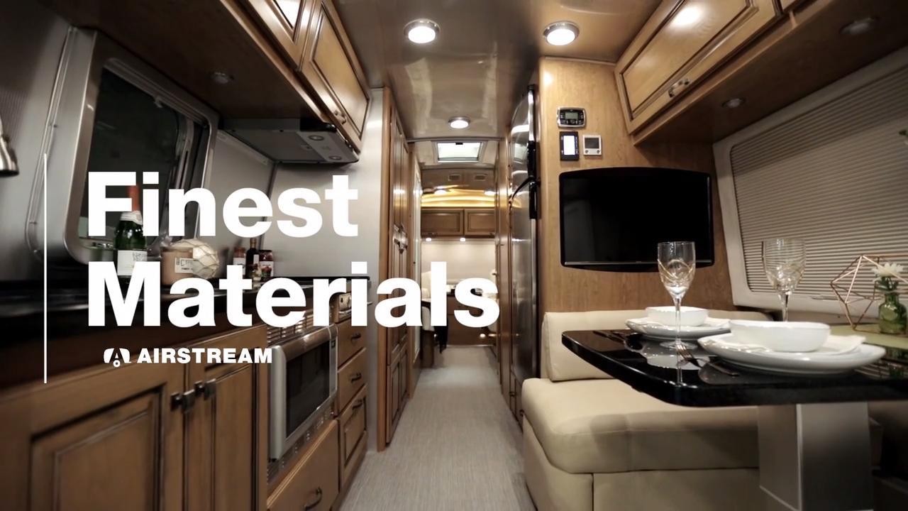 Airstream Travel Trailer interior classic finest materials quality production