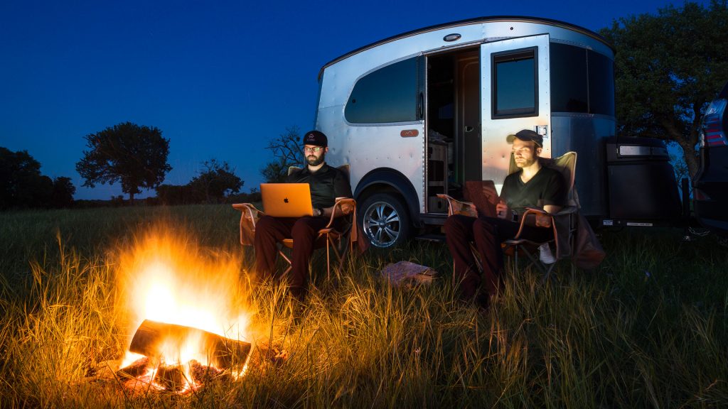 Airstream Connected on Basecamp Trailer