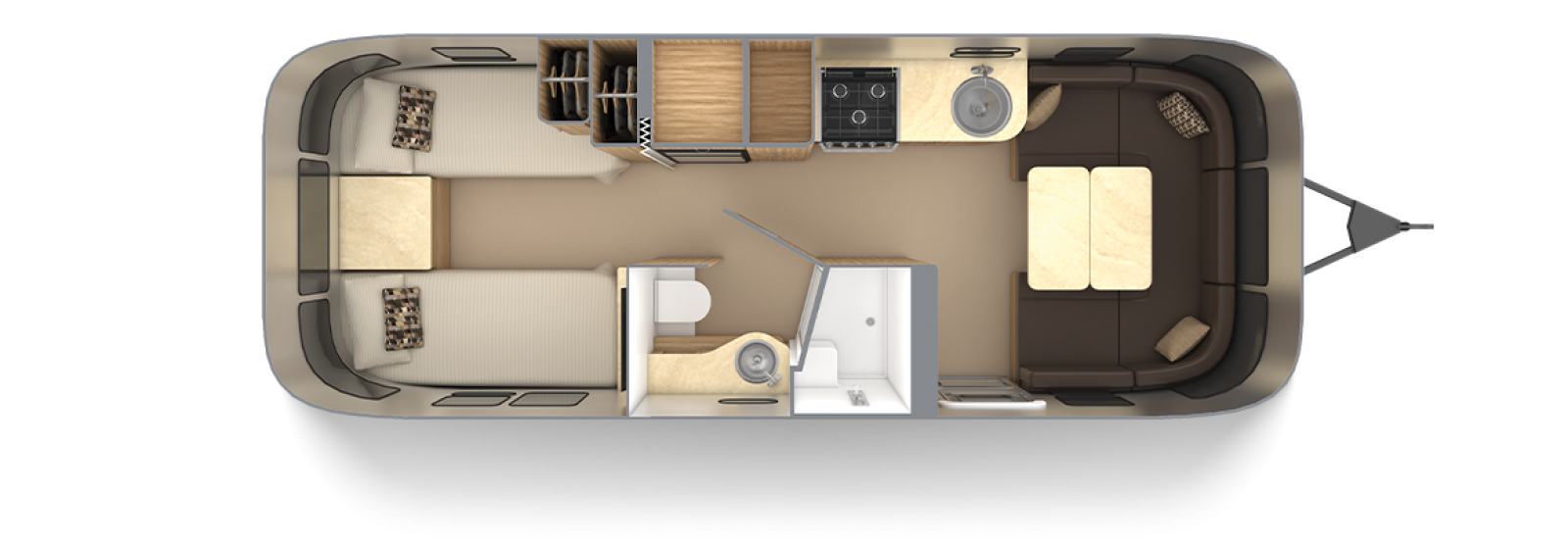 Flying Cloud 26RB Twin with Truffle Interior Decor