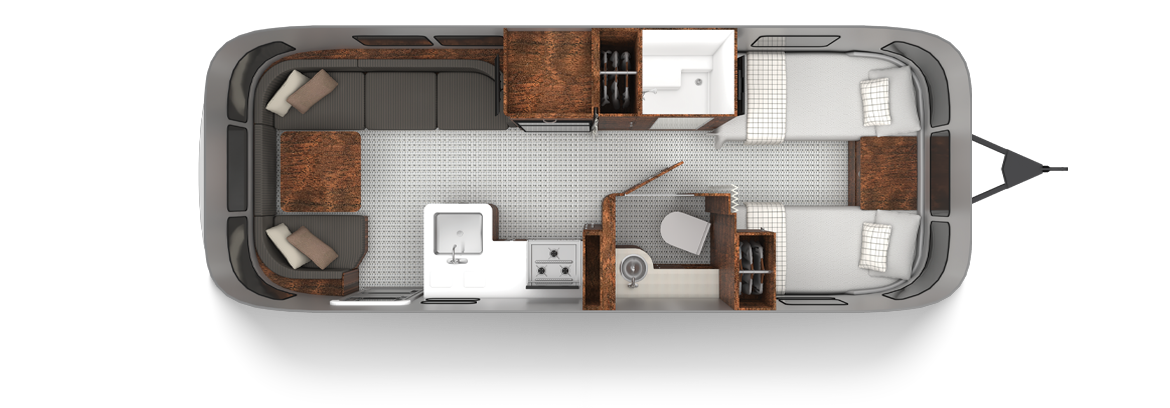 Globetrotter 25FB Twin with Dublin Slate Decor