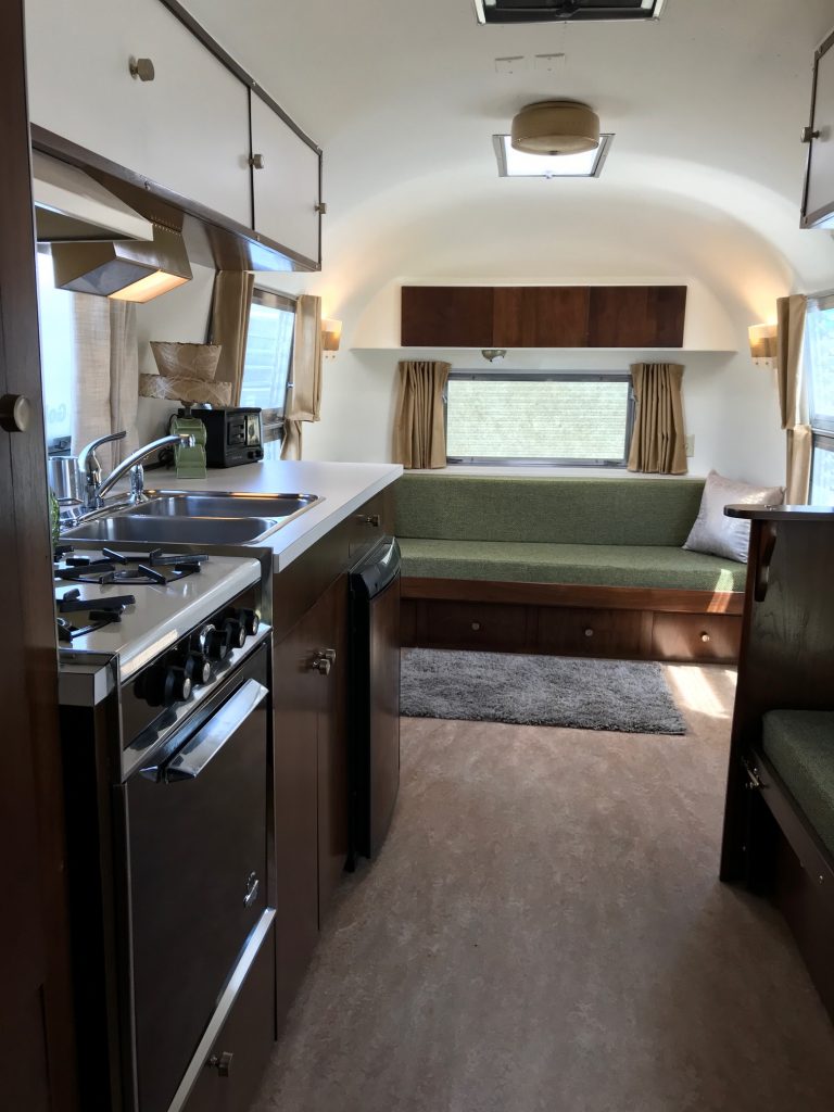 Airstream Gold Stripe Travel Trailer Restoration Interior