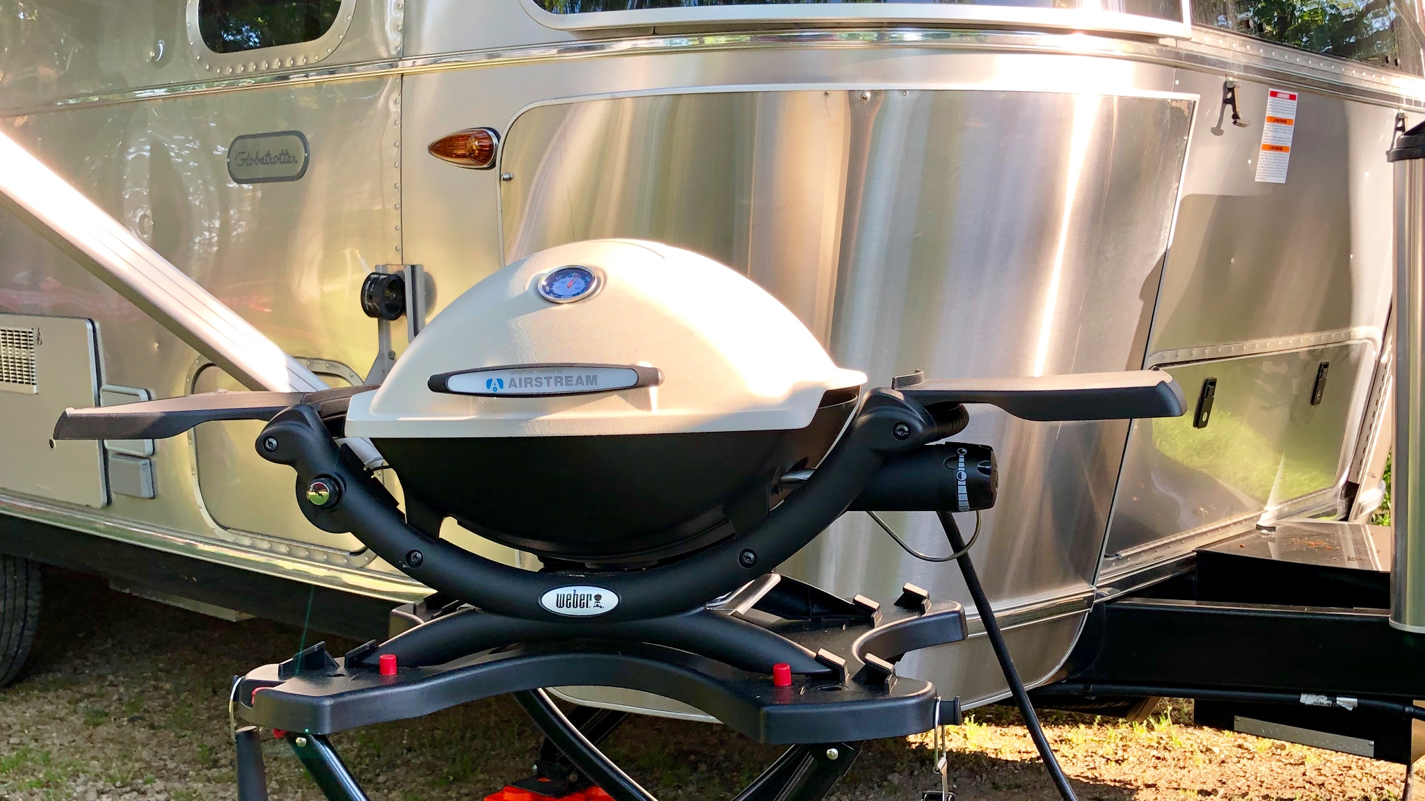 Airstream and Weber Grill LP Gas