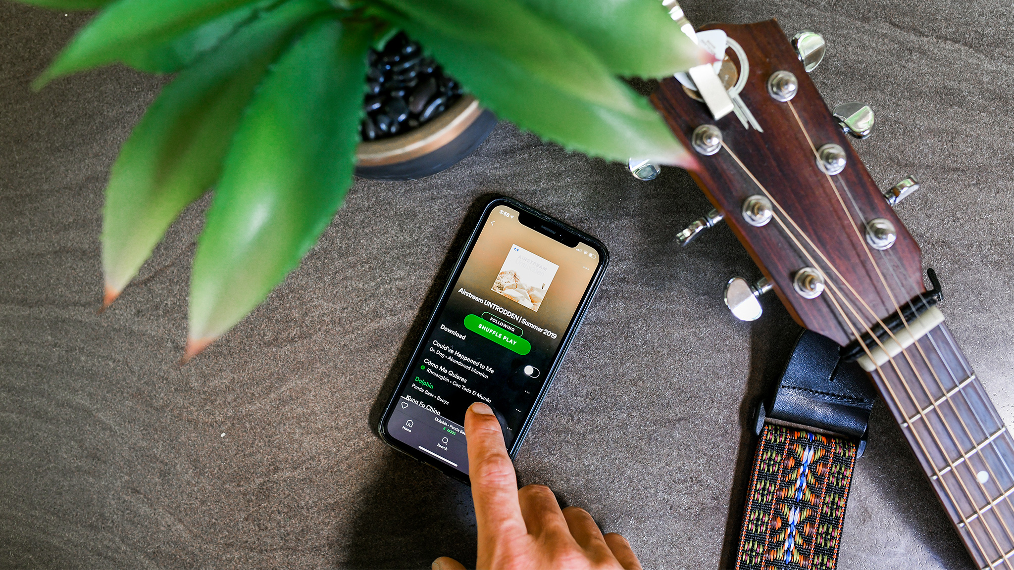 Airstream and Spotify playlist