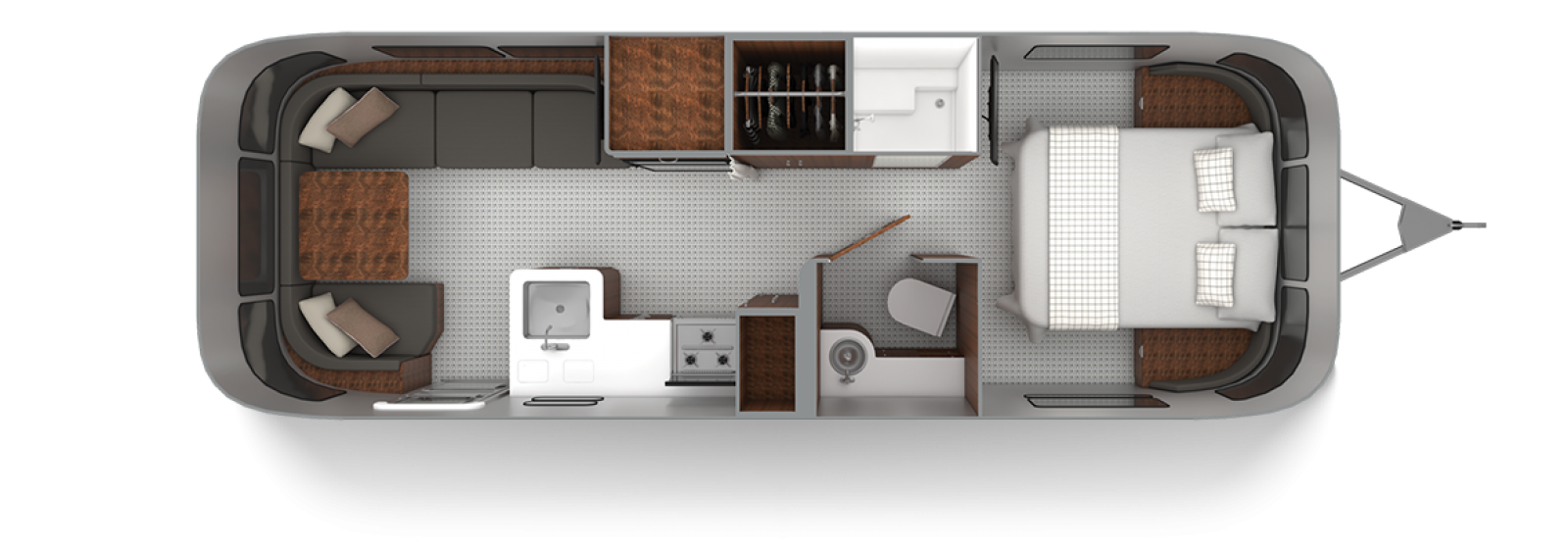 2020 Globetrotter Airstream 27 front bed