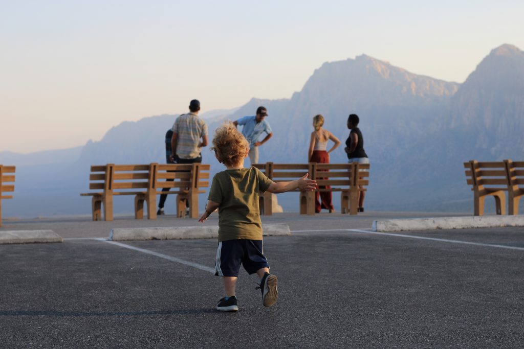Team in Red Rock Canyon, Vegas