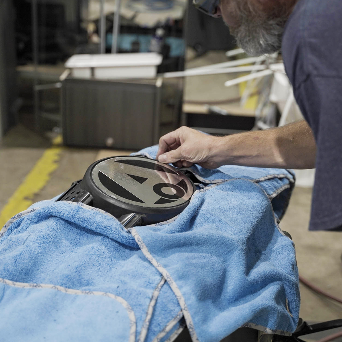 Airstream Astrovan II Badge Installation