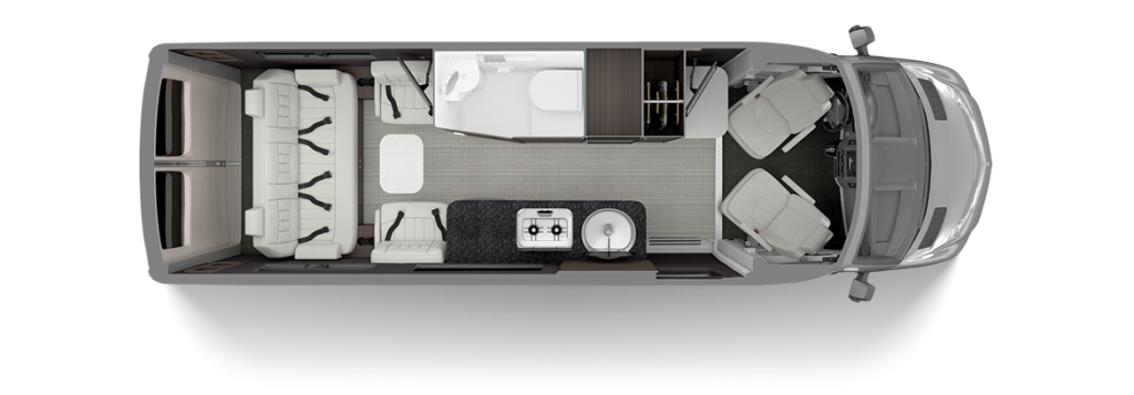 2020 Airstream Interstate Grand Tour Floor Plan Lux White