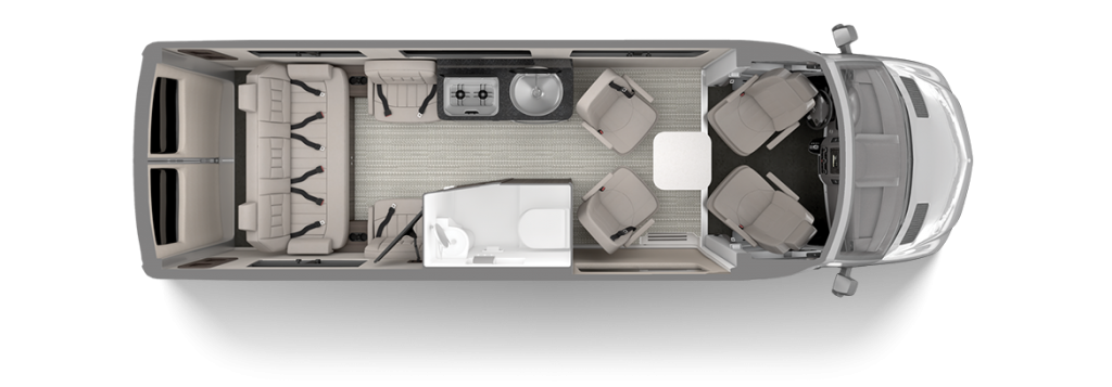 2020 Airstream Interstate Lounge Floor Plan Modern Greige