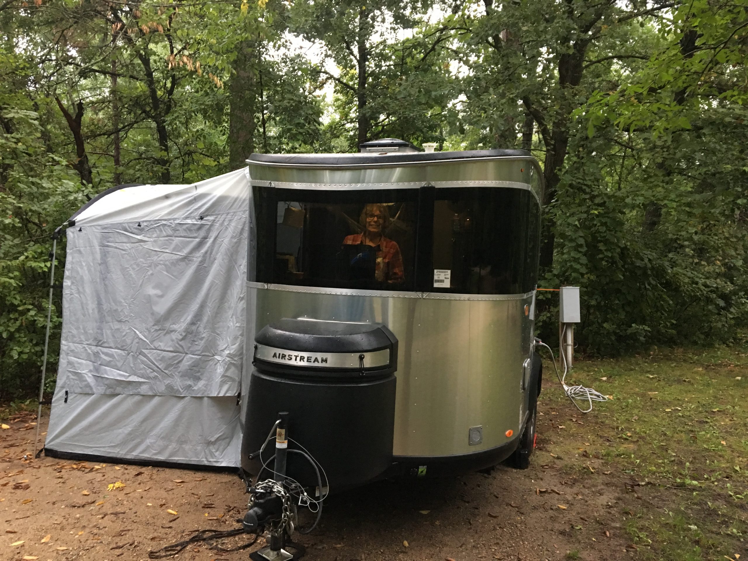 Airstream Travel Trailer RV Camper Trailer Basecamp with Tent Attachment