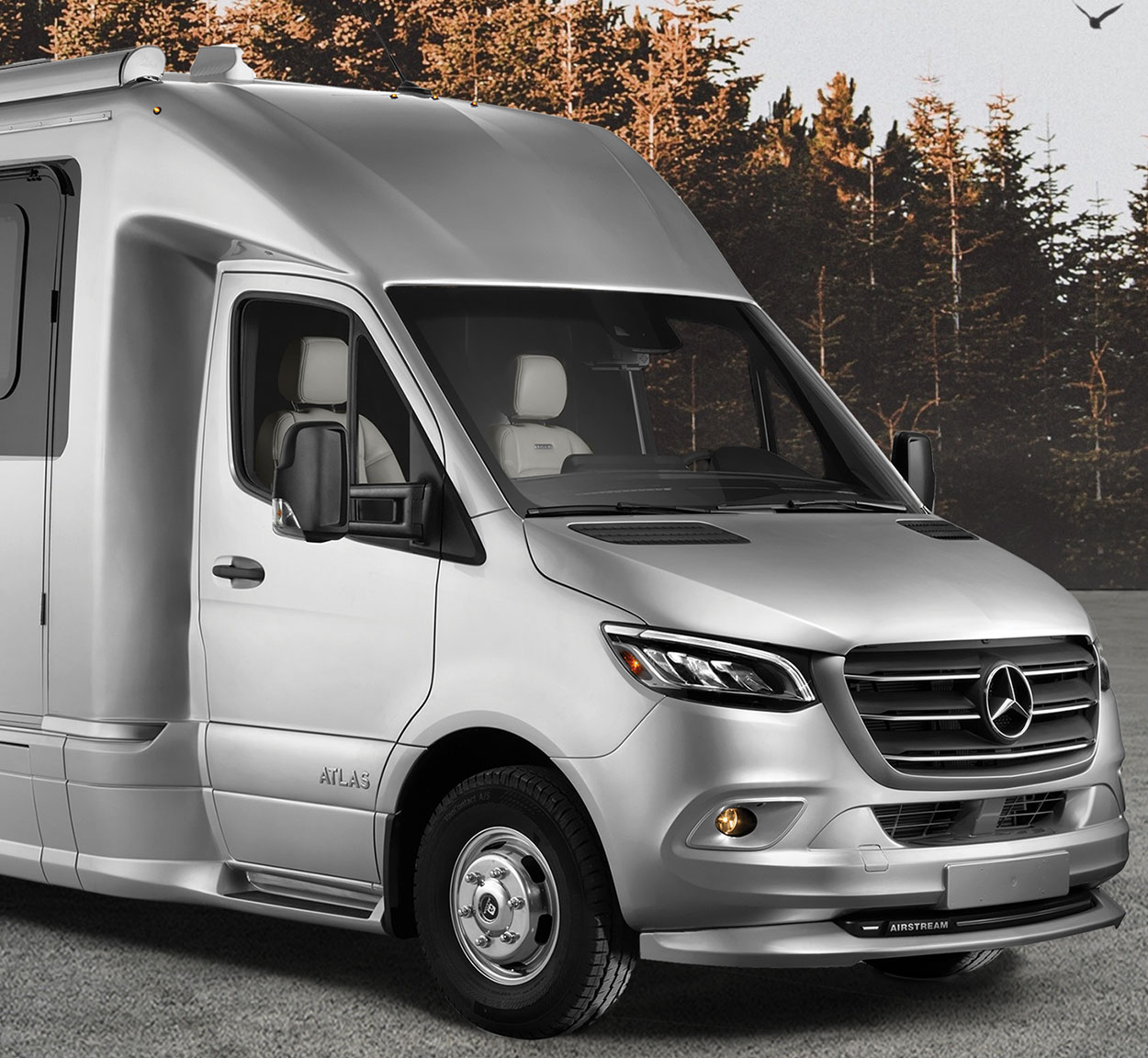 Airstream Atlas Exterior in Nature Setting