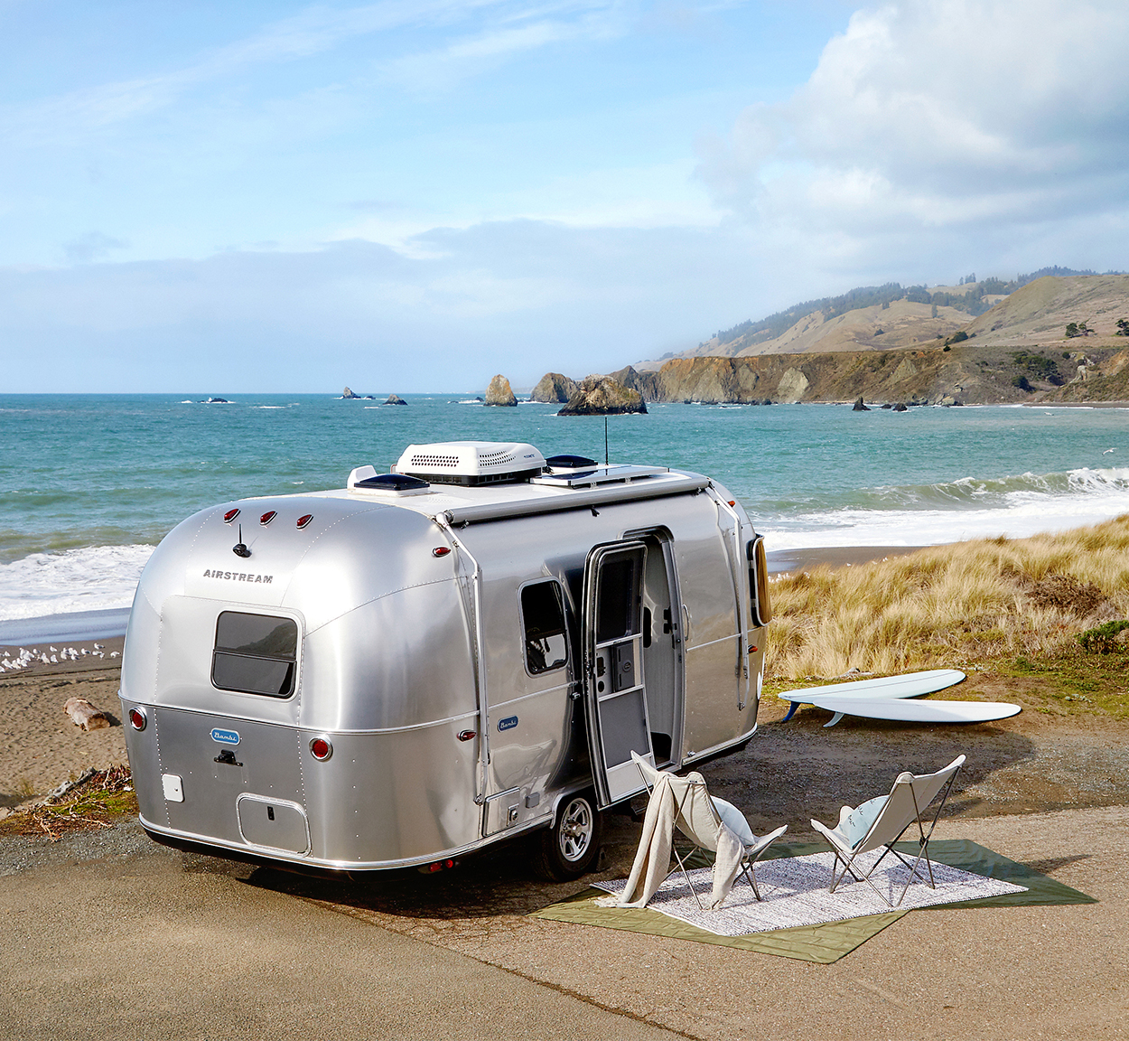 Airstream Bambi with Pottery Barn Accessories Decor
