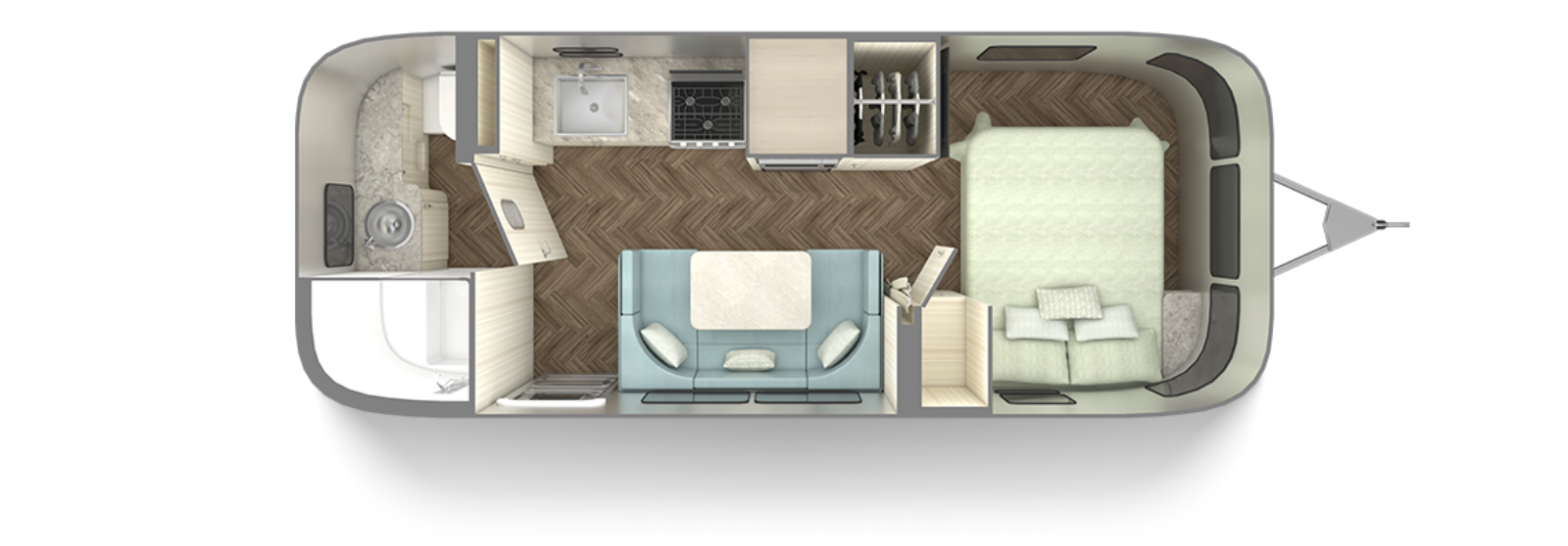2021-Airstream-International-23FB-Floor-Plan-Aqua