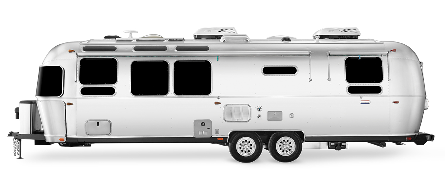 Airstream International 30RB Exterior Aluminum RV Trailer Street Side