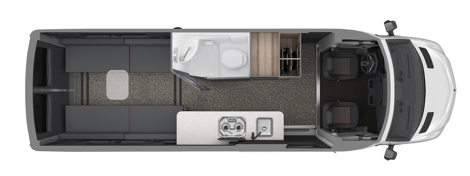 2022-Airstream-Interstate-24X-Floor-Plan-Benches-Up