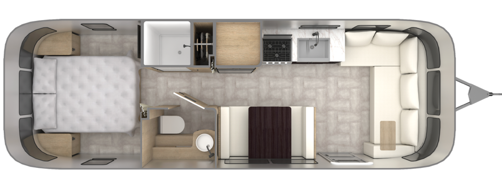 Airstream Pottery Barn Special Edition Travel Trailer 28RB floor plan