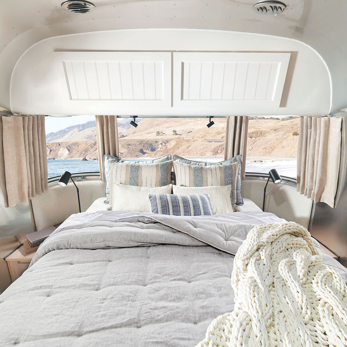 Airstream Pottery Barn Special Edition Travel Trailer 28RB queen bed