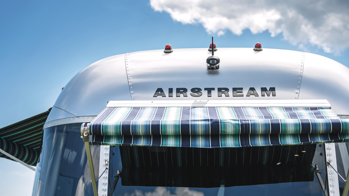 Airstream International with Custom Rear Awning