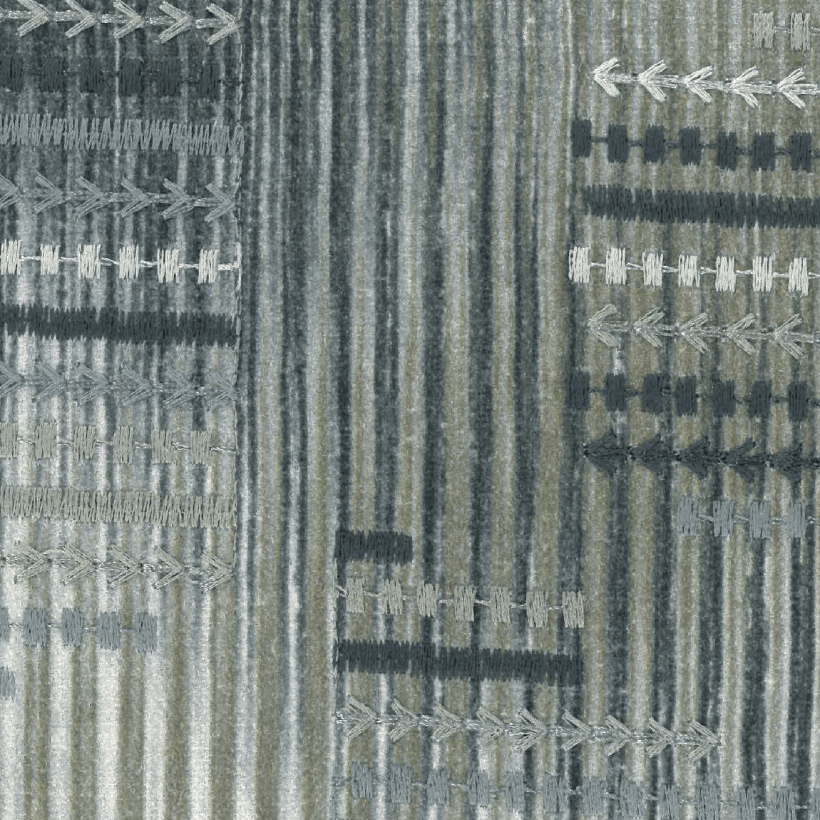 Estate Brown - Patterned Pillow