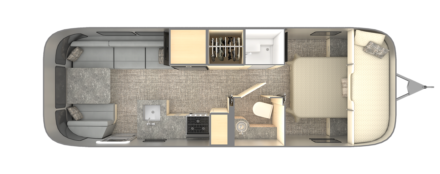 2021 Flying Cloud Floor Plan 27FB Front Bunk Seattle Mist WEB