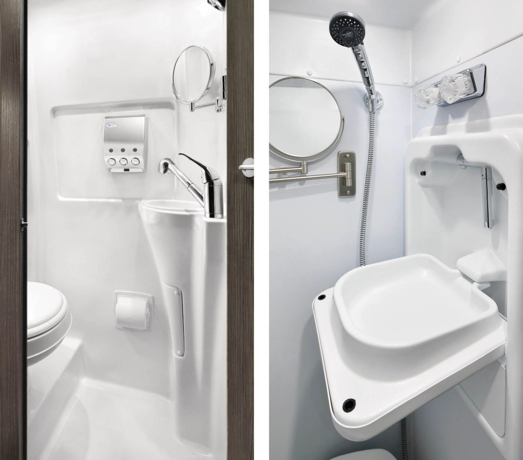 airstream interstate 24GL and Rangeline touring coach wet baths