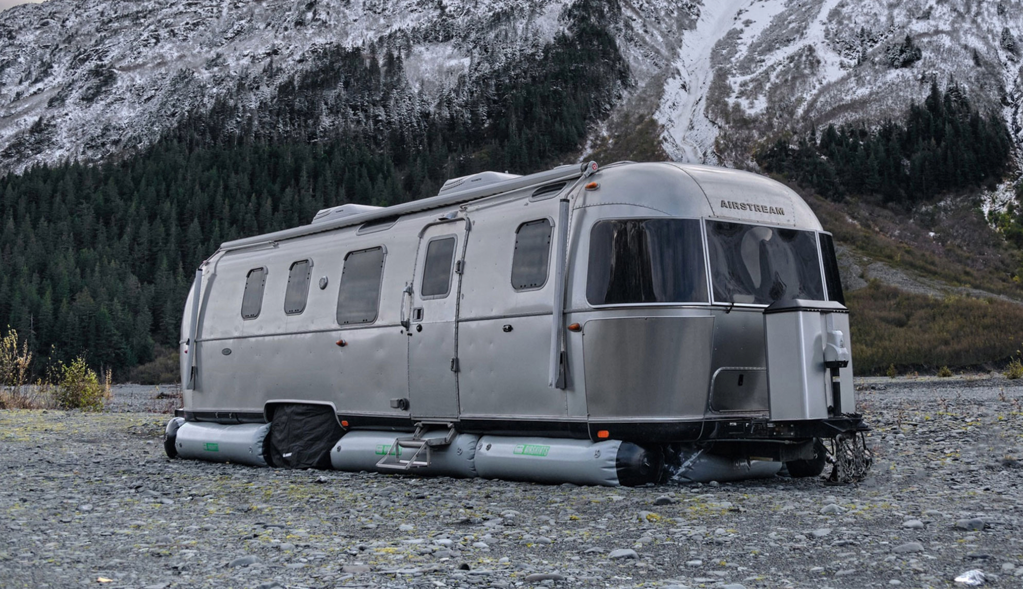 Airstream Supply Company Airskirt on an Airstream Travel Trailer 