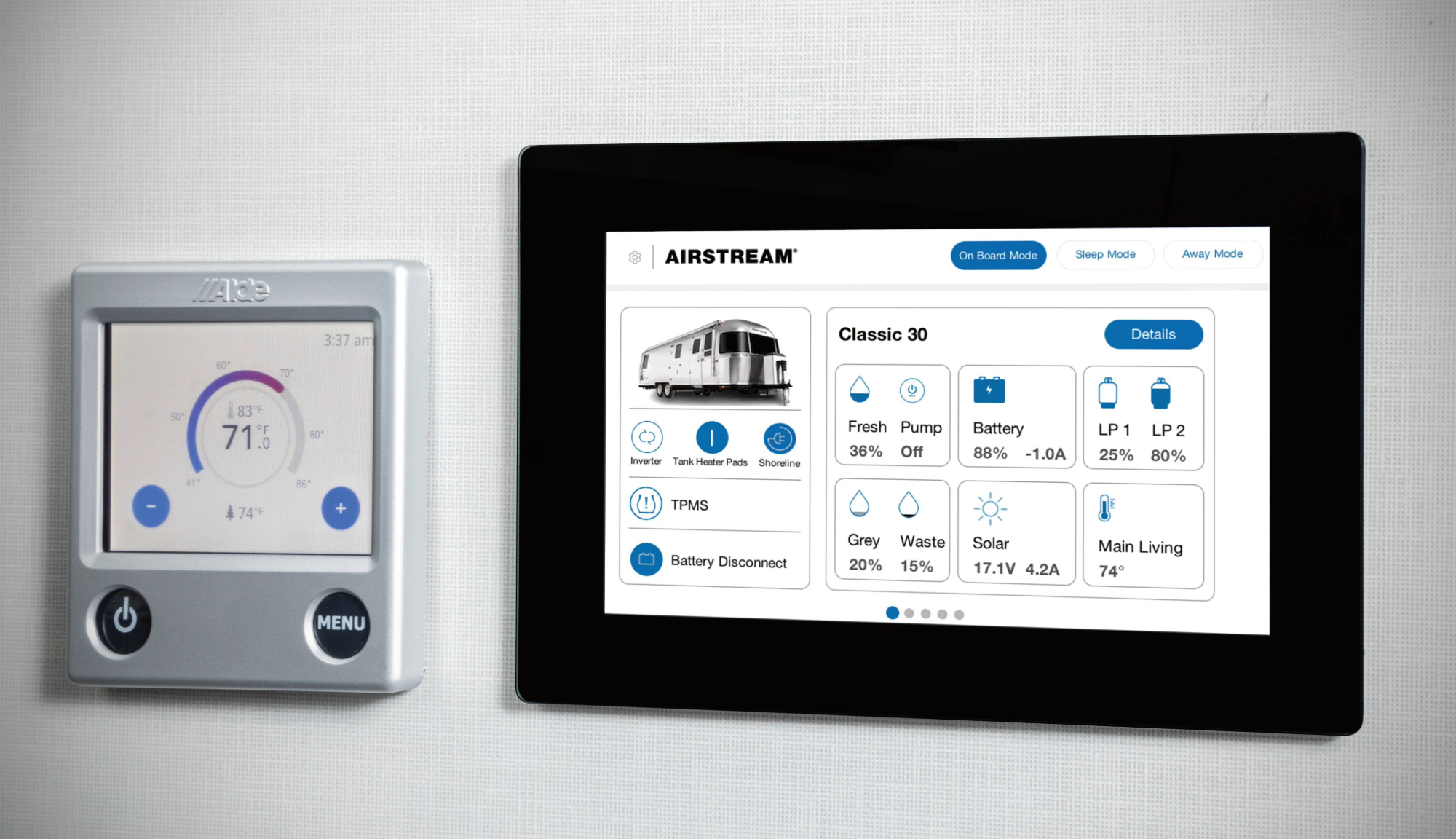 Airstream Classic Temperature Controls 