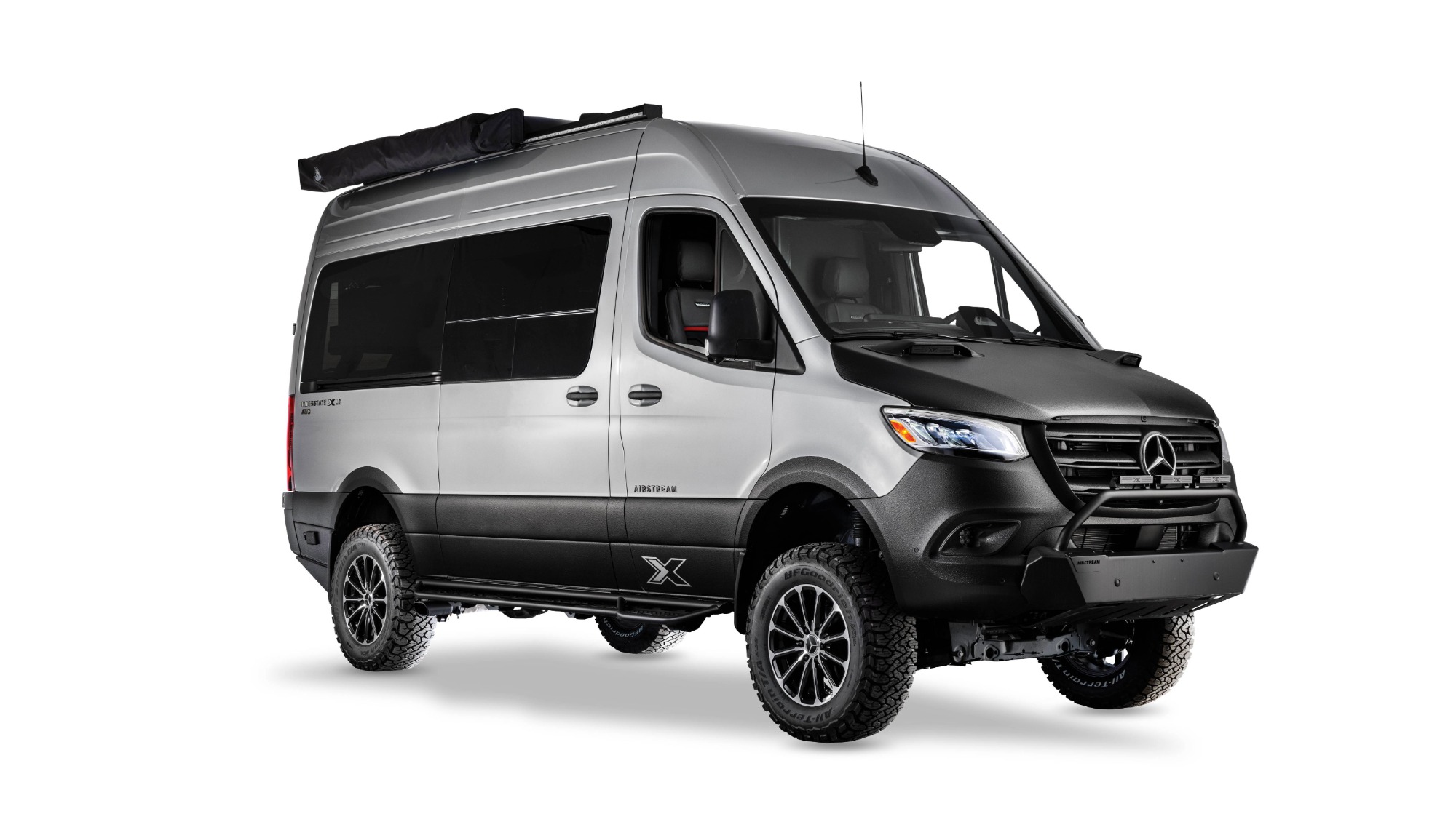 Airstream studio shot of the Interstate 19X Outland Edition Touring Coach