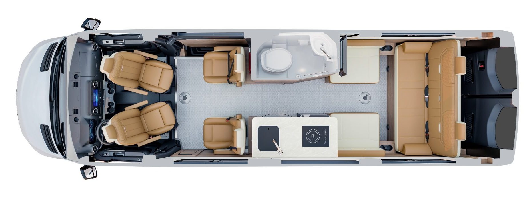 Airstream Interstate 24GT Amber Ridge Floorplan outline