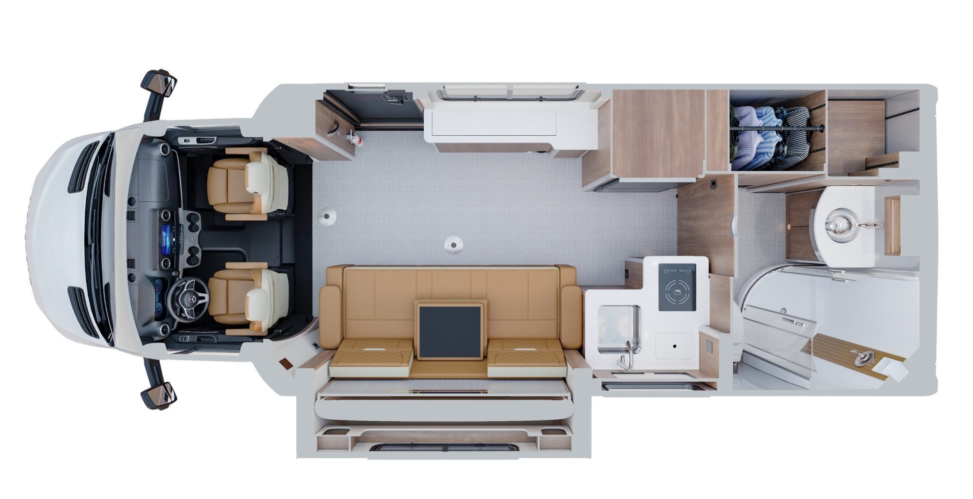 Airstream Atlas Touring Coach Amber Ridge Decor Floorplan 