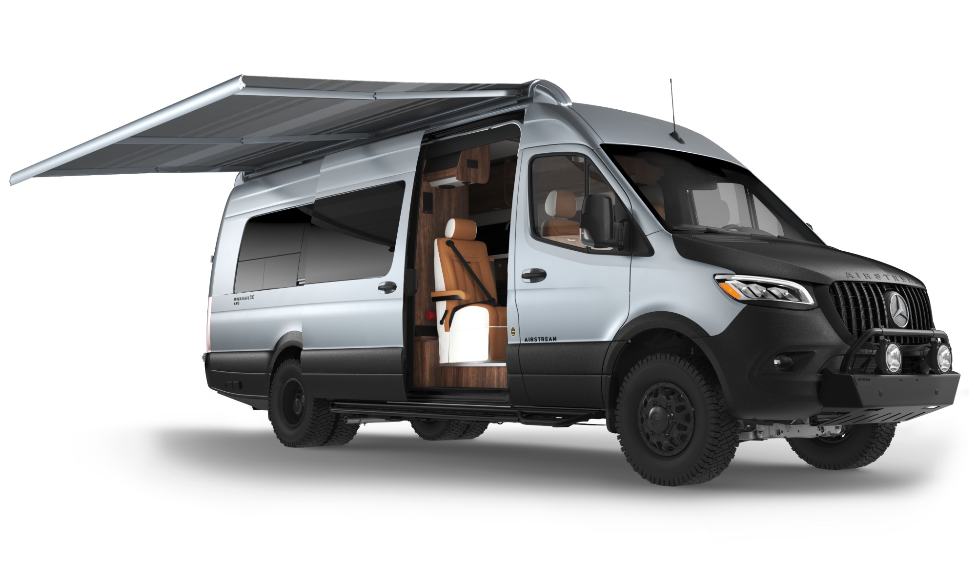 Exterior view looking inside the new Airstream Interstate 24GLX Touring Coach 