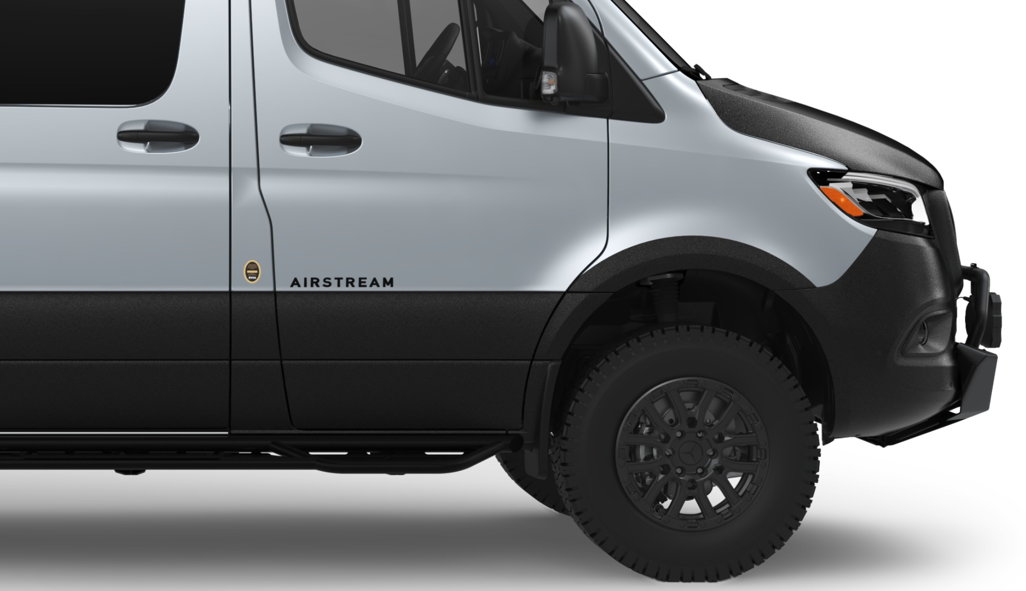 Closeup view of Interstate 19GTX New Fox Suspension and tires