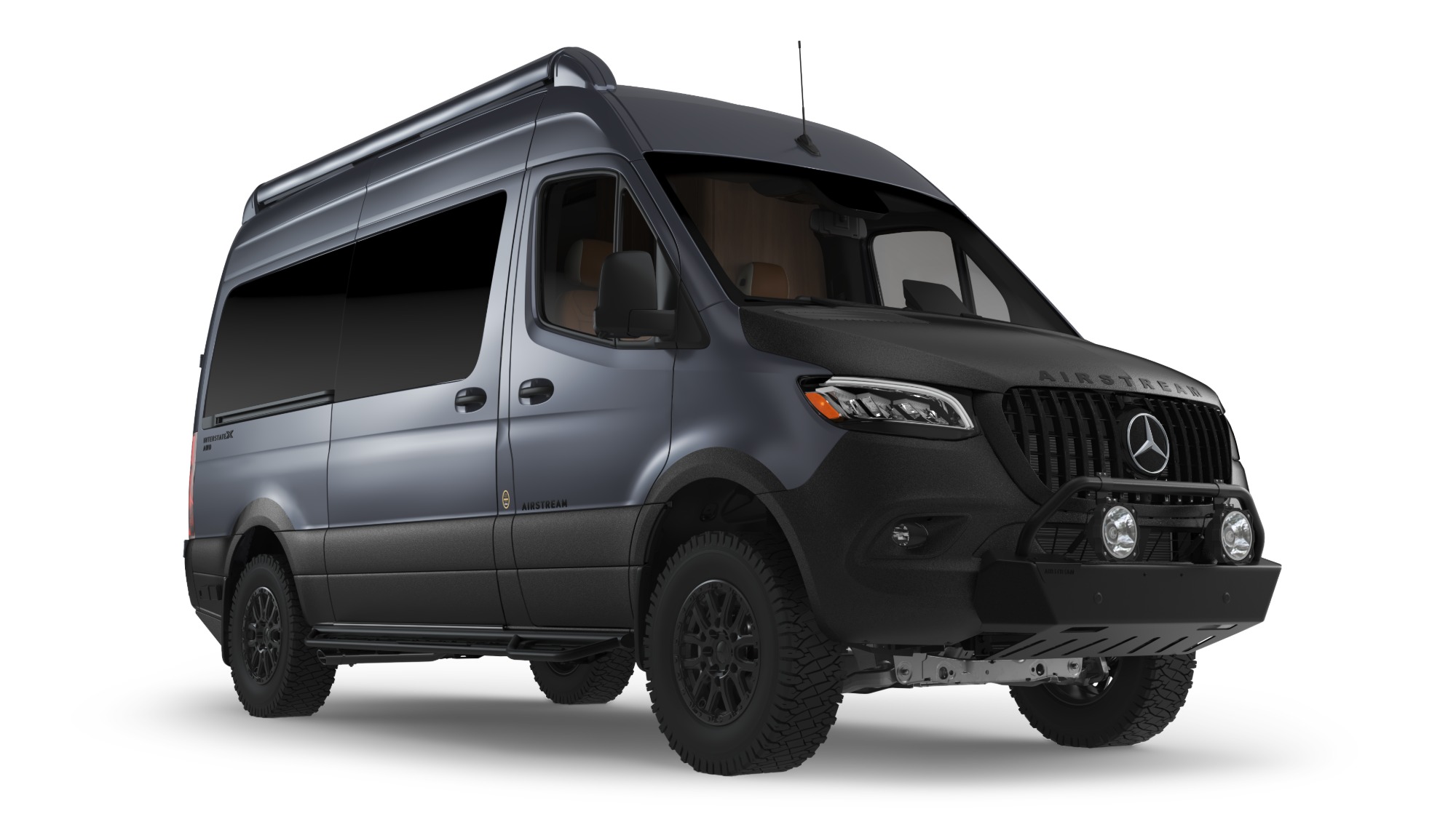 Airstream Tenorite Grey Interstate 19GTX Studio Curbside view