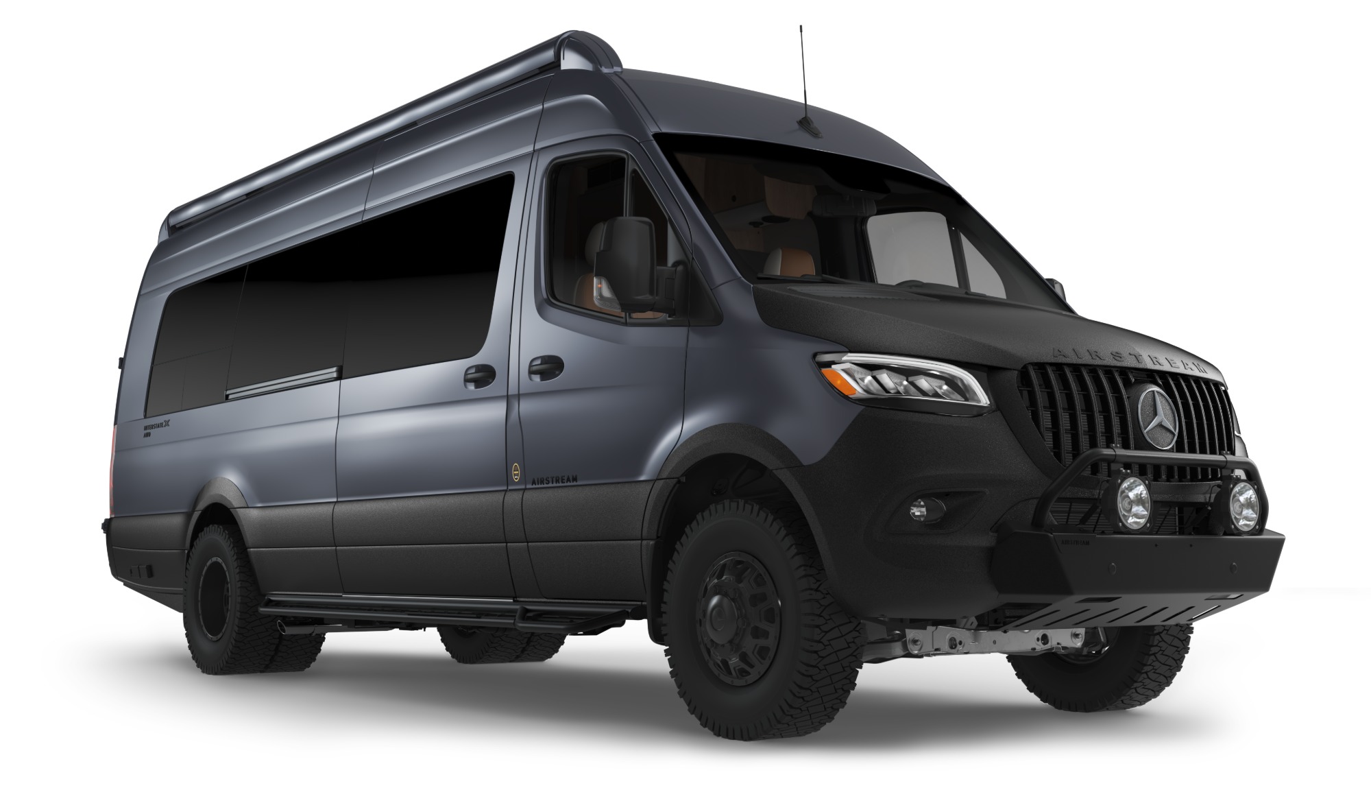 Airstream Tenorite Grey Interstate 24GTX Exterior Curbside Studio Image