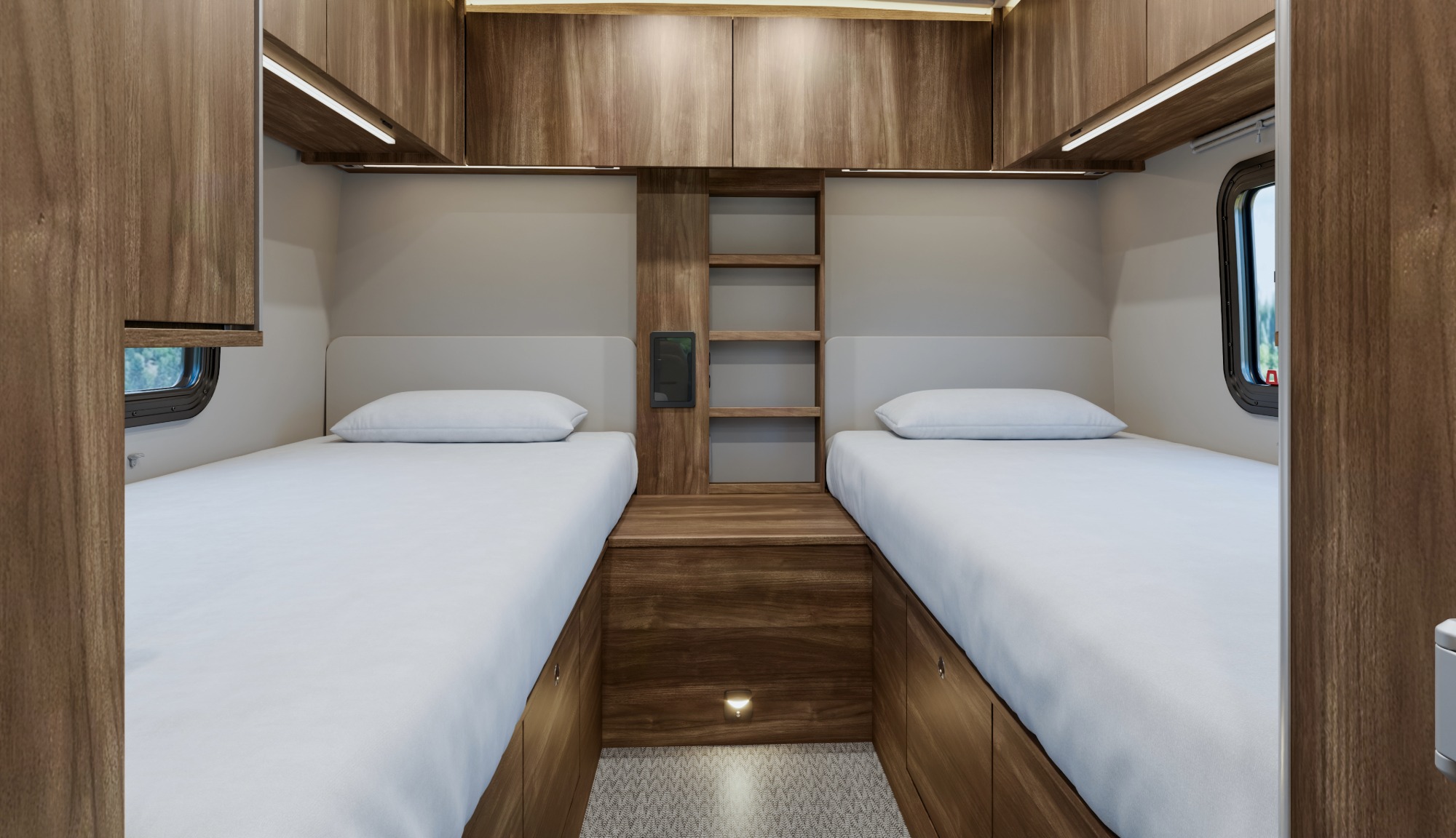 Atlas 25RT Twin Beds interior feature