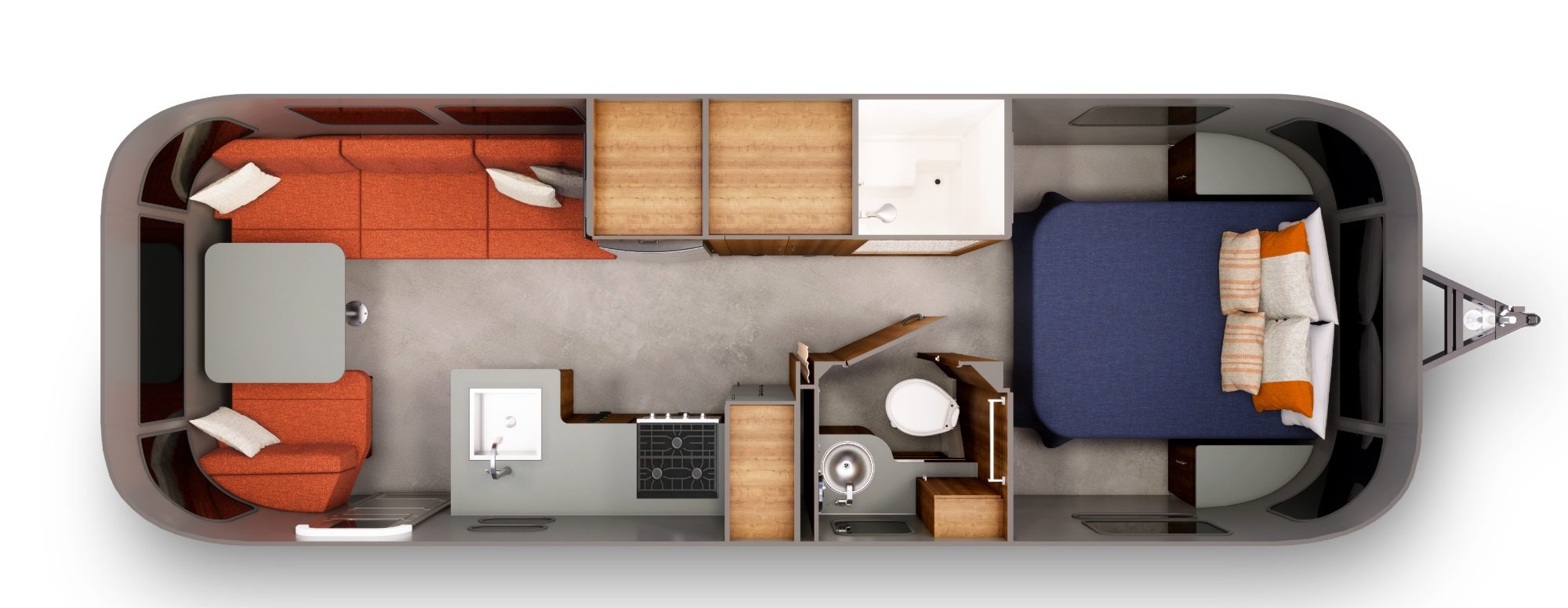 Trade Wind 27 Queen Bed Configuration in Teracotta Decor, floorplan 