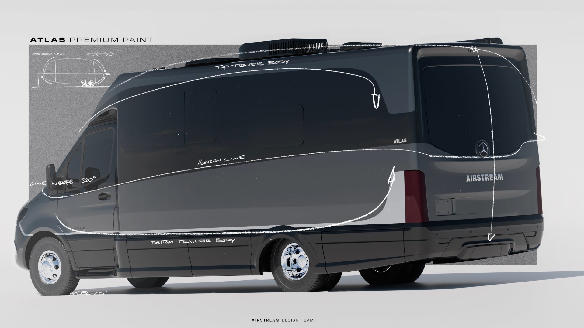 Atlas 25RT Tenorite Gray Ultra Premium Paint Inspiration sketch