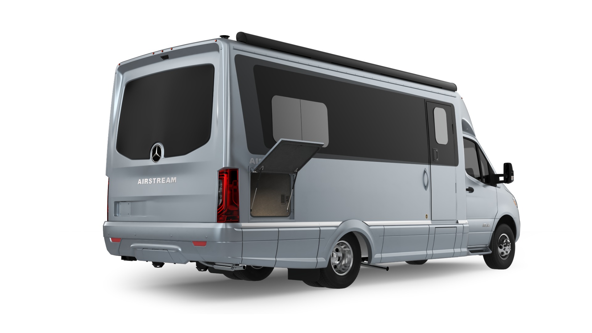 Atlas 25RT Exterior image featuring the rear garage pass through storage